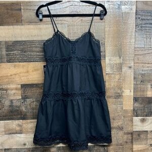 NWT Express Black Lace Cami Dress Women's Size Small‎